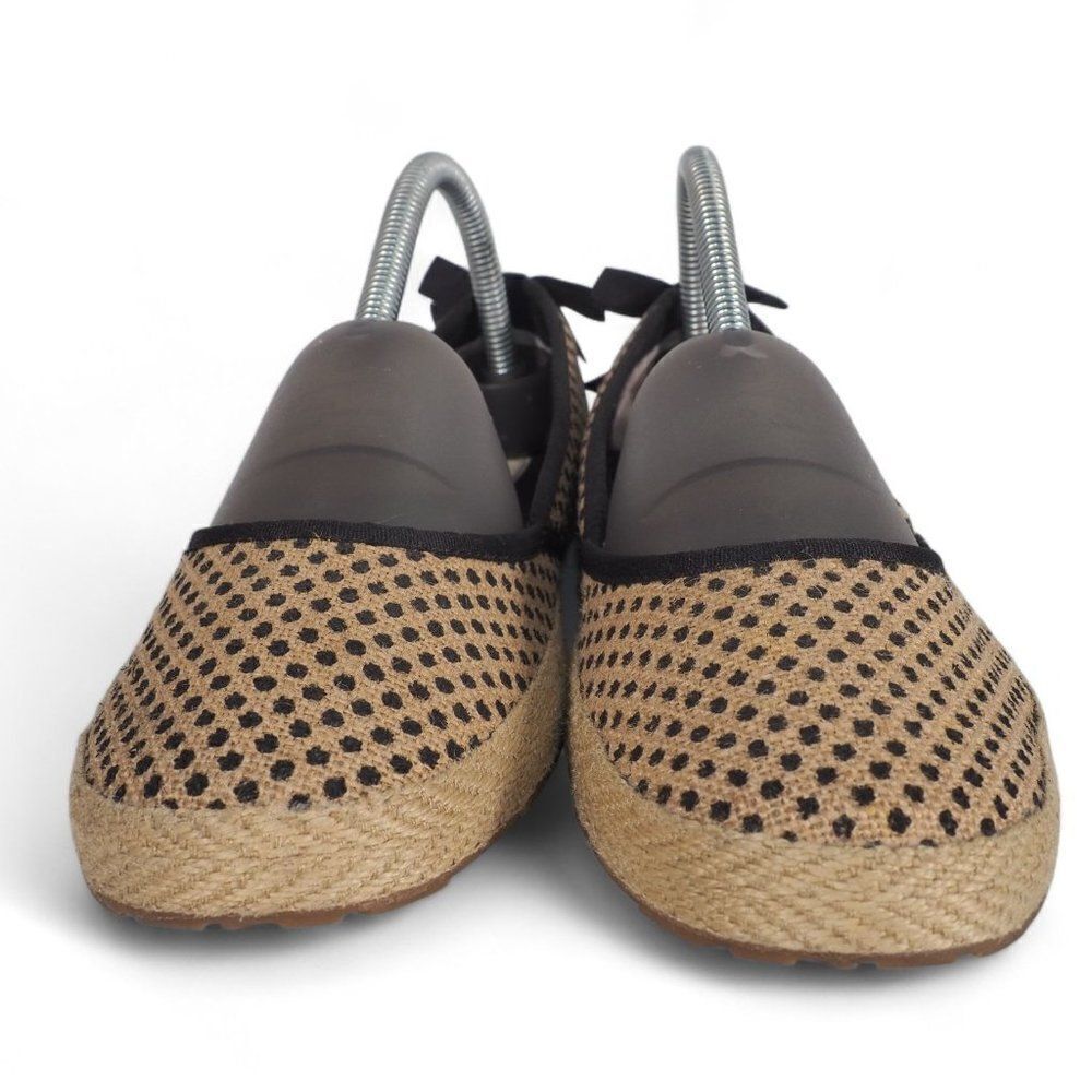 UGG Australia Indah Burlap Polka Dot Ballet‎ Flats Tan / Black 1004329 Women's 8 - Picture 3 of 11